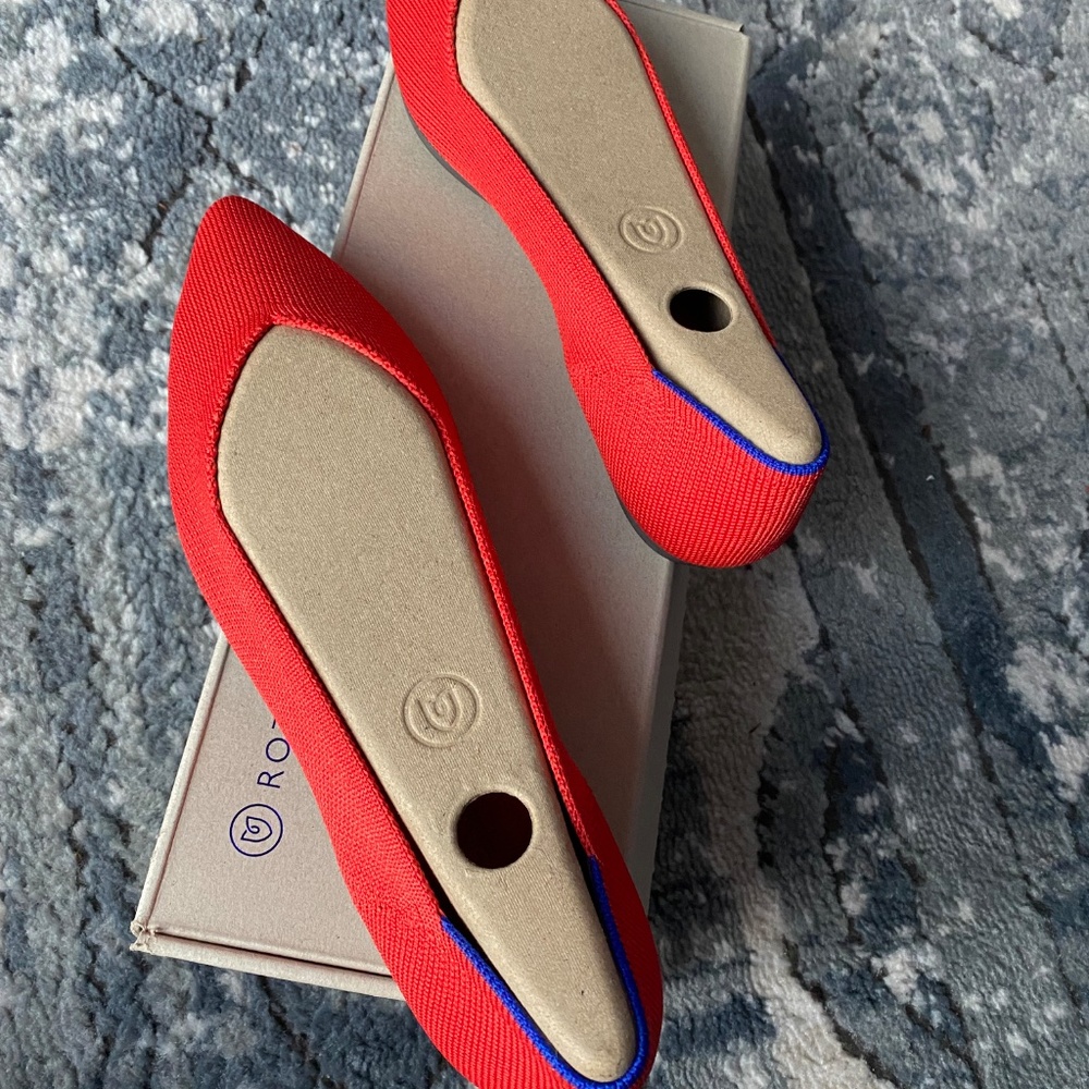 Rothys Flame Original Point 8.5 Euc View 3